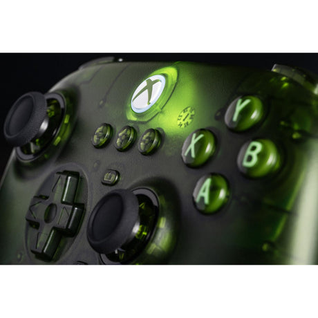 Controller 8bitdo definitivo a 3 modalità per xbox (verde trasparente, xbox serie x|s, xbox one, pc, bluetooth usb-c 2.4 ghz)