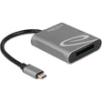 Delock Lettore di schede USB-C per lettore di schede XQD 2.0 (grigio)