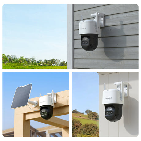 Reolink Trackmix G770 + Telecamera di sicurezza Solar Panel 2 (bianco nero, 4K 8MP UHD, 4G LTE, incl. pannello solare)