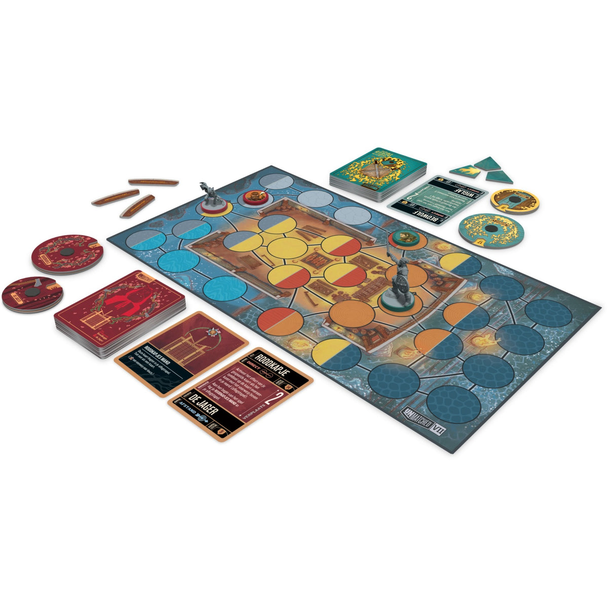 Giochi dei folletti bianchi senza eguali: gioco da tavolo Cappuccetto Rosso vs Beowulf (olandese, 2 giocatori, 20 minuti, da 10 anni)
