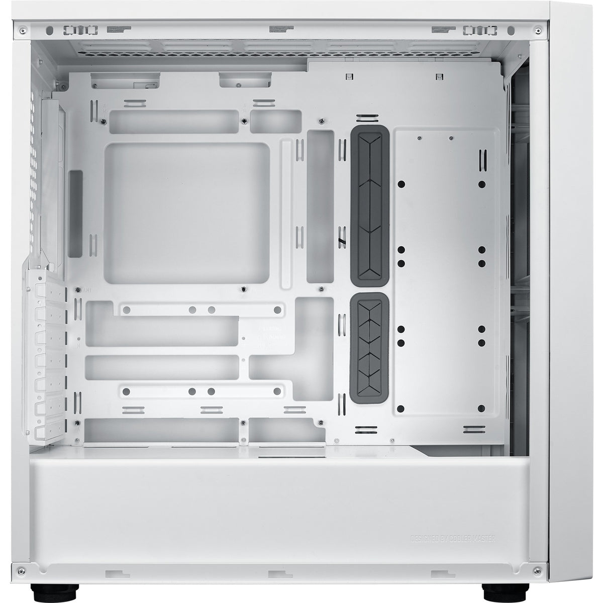 Custodia midi tower Cooler master masterbox 600 lite (bianco | 2x USB-A | 1x USB-C | RGB | vetro temperato)