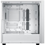 Custodia midi tower Cooler master masterbox 600 lite (bianco | 2x USB-A | 1x USB-C | RGB | vetro temperato)