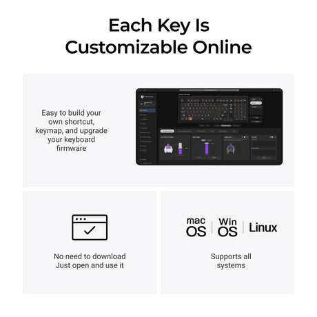 Keychron q5 he tastiera con interruttore magnetico 8k (bianca, layout us (qwerty), lime ultraveloce, 96%, led rgb, osa double-shot pbt, hot swap, manopola)