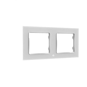 Cornice da parete Shelly 2 copriinterruttore a parete (bianco)