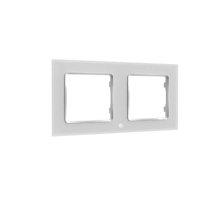Cornice da parete Shelly 2 copriinterruttore a parete (bianco)