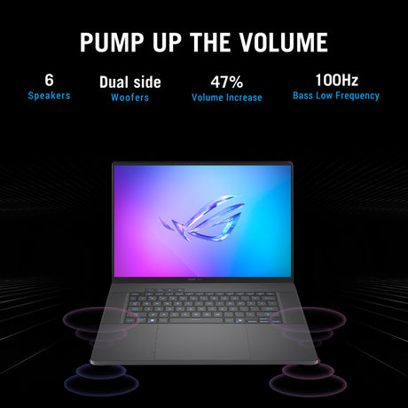 Laptop da gioco Asus rog zephyrus g16 gu605cm-qr026w 16 (grigio scuro | ultra 9 285h | rtx 5060 | 16 GB | SSD da 1 TB)