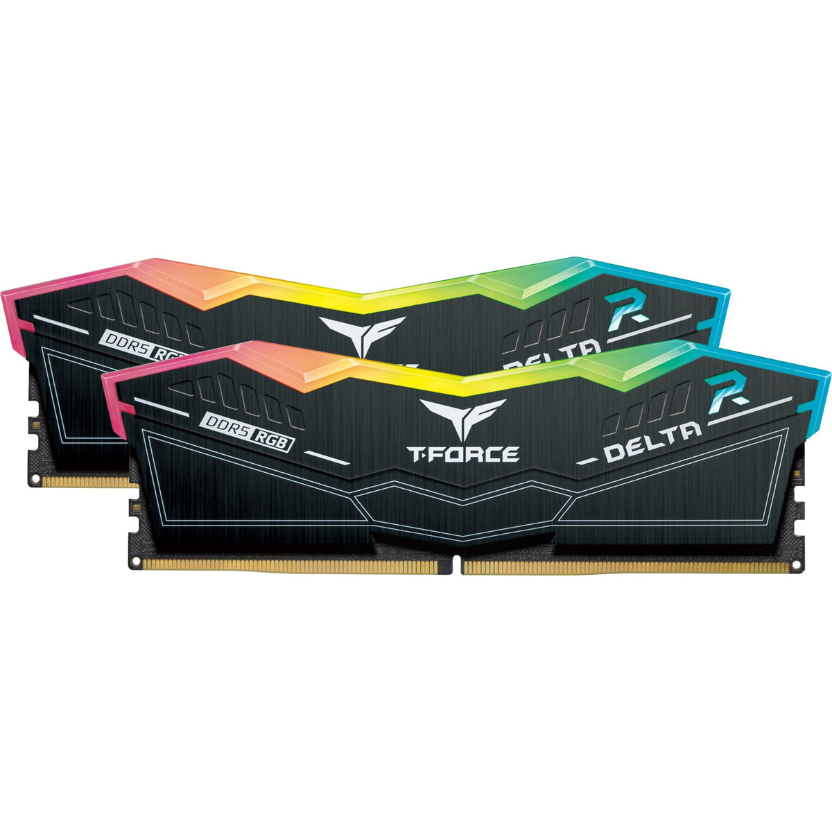 Kit RAM DDR5-6000 da 32 GB Team Group (nero, ff3d532g6000hc30dc01, delta rgb, xmp 3.0)
