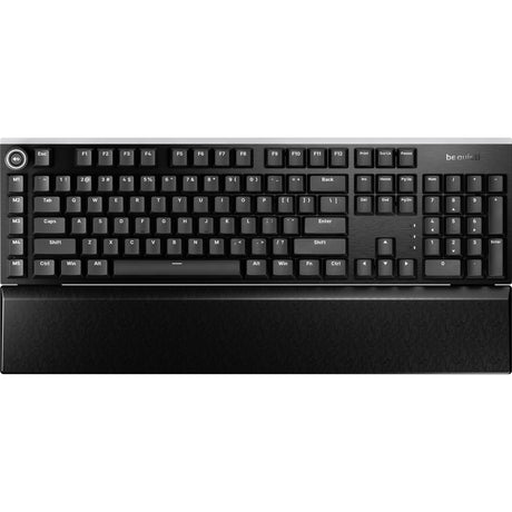 Silenzio! tastiera da gioco meccanica RGB silenziosa lineare con montaggio leggero (nera, layout americano (qwerty), lineare silenziosa, 100%, argb, copritasti a doppio scatto pbt)