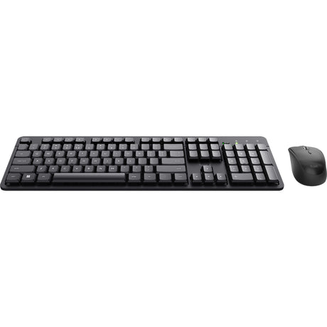 Trust Ody II set tastiera e mouse wireless silenziosi set da tavolo (nero, layout USA (QWERTY), membrana, 100%, 800 dpi - 1.600 dpi)