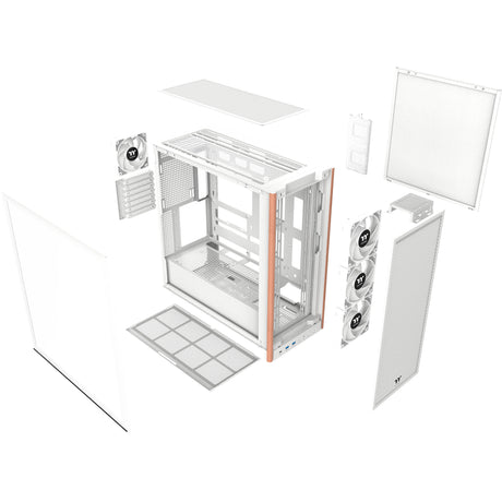 Custodia Thermaltake S370 WS Snow Midi Tower (bianco | 2x USB-A | 1x USB-C | vetro temperato)