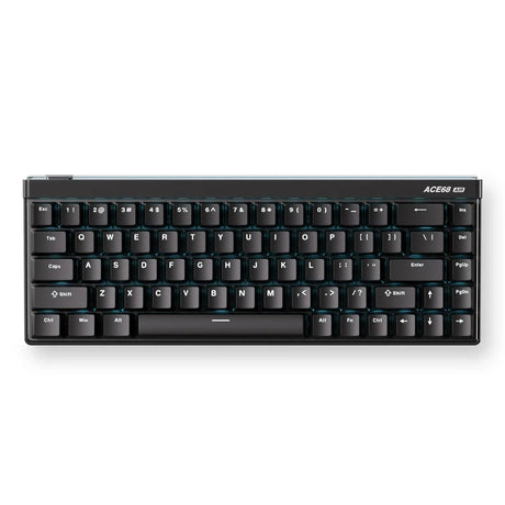 Tastiera da gioco Mchose ace 68 air effetto hall con interruttore magnetico (nera, layout us (qwerty), supporto tai gt he, 65%, rgb, hot swap, copritasti pbt, usb-c, sensore effetto hall)