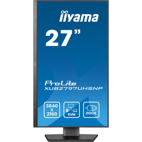 Monitor Iiyama prolite xub2797uhsnp-b1 27 4k uhd (nero, hdmi, display port, 4x usb-a, usb-c, rj-45)