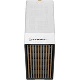 Custodia North Midi Tower dal design frattale (colore legno bianco | 2x USB-A | 1x USB-C | vetro temperato)
