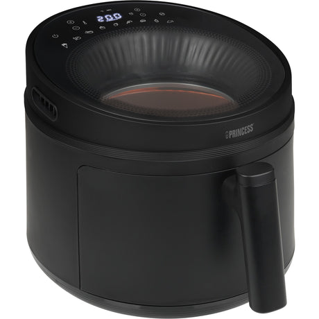 Friggitrice ad aria calda Princess cyclone vision airfryer (nera, 5 litri)