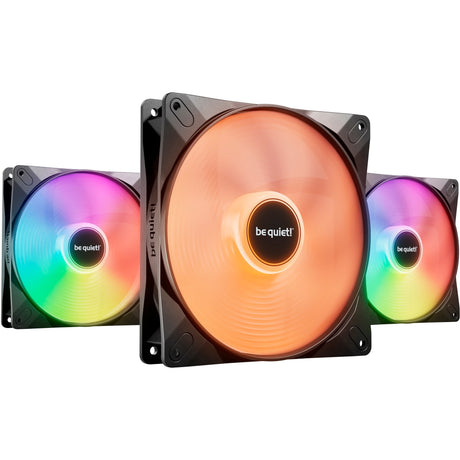 Silenzio! ventole light Wings LX PWM RGB (nere, 3 pezzi, 140 x 140 x 25 mm)