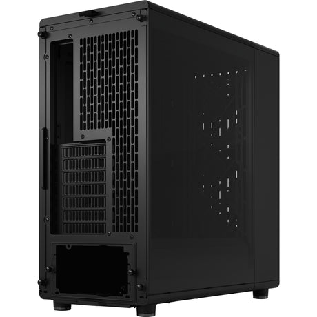 Fractal design north - custodia midi tower edizione momentum (colore legno nero | 2x USB-A | 1x USB-C | vetro temperato)