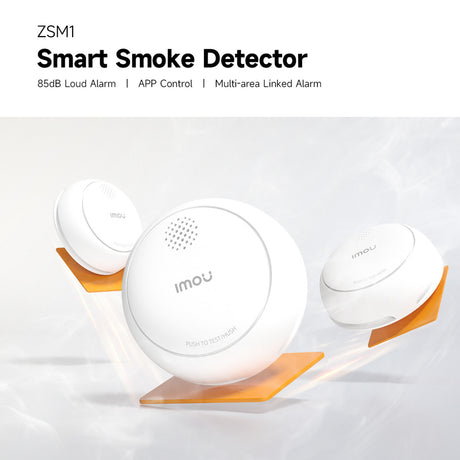 Rilevatore di fumo intelligente Imou - pacchetto zsm1 (bianco, 3 pezzi + gateway intelligente zg2s, zigbee)