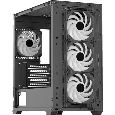 Custodia mini tower Aerocool b301a (nera | 1x USB-A | 1x USB-C | RGB)