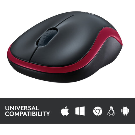 Mouse wireless Logitech m185 (rosso, vendita al dettaglio)