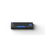 Tastiera da gioco con interruttore magnetico Iqunix ez60 (nera, layout USA (qwerty), gateron star trail, 60%, rgb, copritasti double shot pbt)
