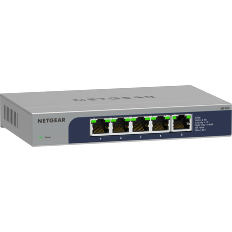 Switch non gestito Ethernet multi-Gigabit 2.5G Netgear a 5 porte, MS105 (grigio)