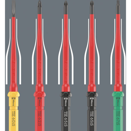 Wera Kraftform kompakt vde 16 extra slim 1 cacciavite trovautensili (rosso giallo, 16 pezzi)