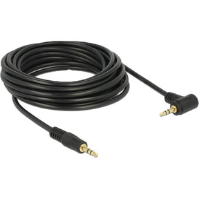 Delock Cavo da 3,5 mm maschio > 3,5 mm maschio (nero, 5 metri)