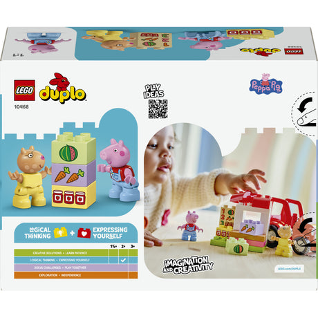 Lego Duplo Peppa Pig Trattore e bancarella del mercato Giocattoli per bambini - 10468