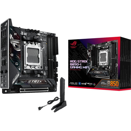 Scheda madre Asus ROG Strix B850-I Gaming Wi-Fi Socket AM5 (2,5 GB-LAN, Wi-Fi 7, BT, audio, Mini-ITX)