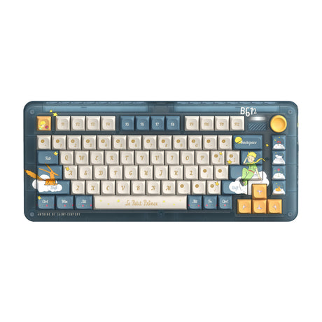 Tastiera meccanica wireless Iqunix zx75 sky meet (blu, layout us (qwerty), gateron rosso, 75%, LED rgb, hot-swapable, double-shot pbt, 2,4 ghz | bluetooth 5.1 | usb-c)