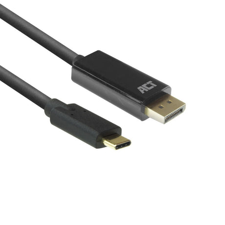 Act connettività Cavo da USB-C a DisplayPort (nero, 2 metri, ac7325, 60hz 4k (2160p))