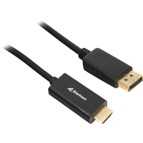 Sharkoon displayport 1.2 > adattatore hdmi (nero, 1 metro, 4k)