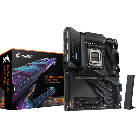 Scheda madre Gigabyte x870e aorus elite x3d socket am5 (nera, raid, 5gb-lan, wi-fi 7, BT, audio, atx)