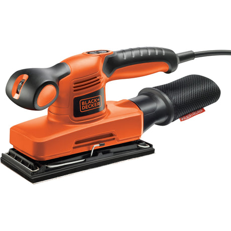 Levigatrice orbitale Black+decker 240w 1 3 fogli (nero arancione)