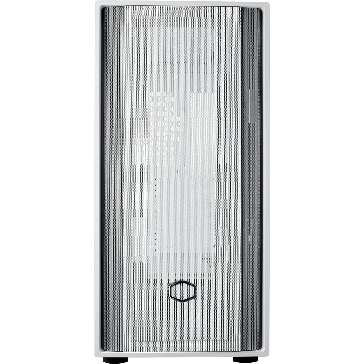 Custodia midi tower Cooler master masterbox 600 lite (bianco | 2x USB-A | 1x USB-C | RGB | vetro temperato)