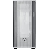 Custodia midi tower Cooler master masterbox 600 lite (bianco | 2x USB-A | 1x USB-C | RGB | vetro temperato)