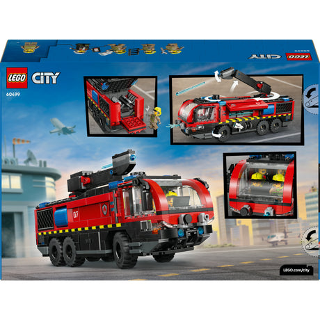 Lego City - Giocattolo da costruzione del camion dei pompieri dell'aeroporto (60499)
