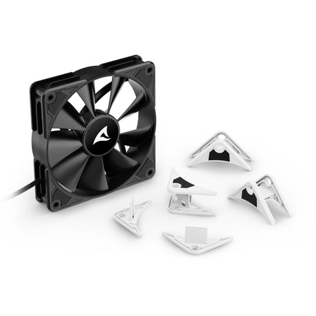 Ventola per case Sharkoon silentstorm bw120 pwm (120 x 120 x 25 mm)