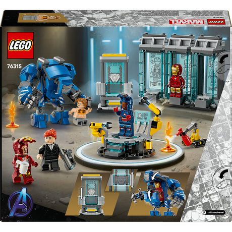 Lego Marvel Iron Man's Laboratory: set della stanza dell'armatura - 76315