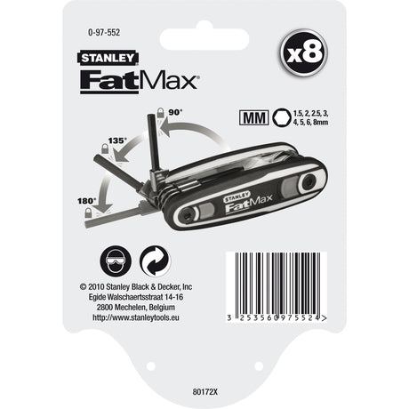 Set chiavi a spillo con serratura Stanley Fatmax