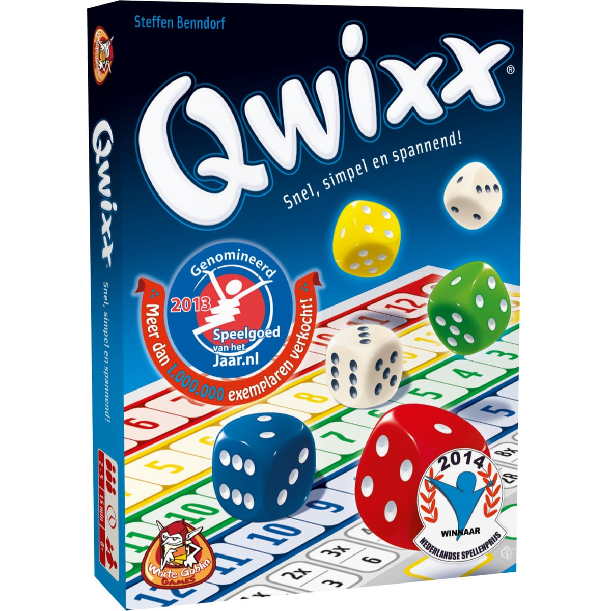 White goblin games gioco di dadi qwixx (olandese, 2 - 5 giocatori, 15 minuti, da 8 anni)
