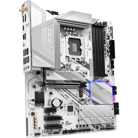 Scheda madre Asrock Z890 Pro RS WiFi White Socket 1851 (bianco, RAID, 2,5 GB-LAN, Wi-Fi 6e, BT, audio, ATX)