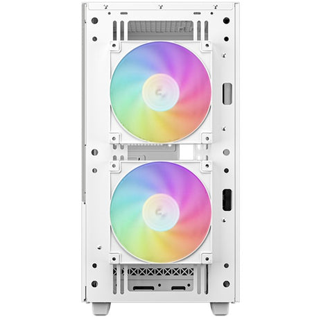 Custodia mini tower Deepcool ch360 (bianco | 1x USB-A | 1x USB-C | RGB | finestra)