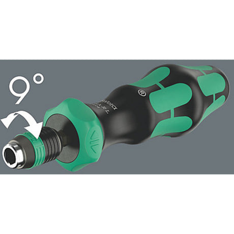 Portainserti Wera 838 ra-r l con funzione a cricchetto, cacciavite 1 4 (nero verde)