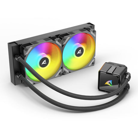 Sharkoon s50 argb raffreddamento ad acqua (nero, 4 pin pwm)