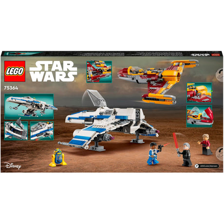 Lego Star Wars - New Republic e-wing contro il giocattolo da costruzione Starfighter di Shin Hati (75364)