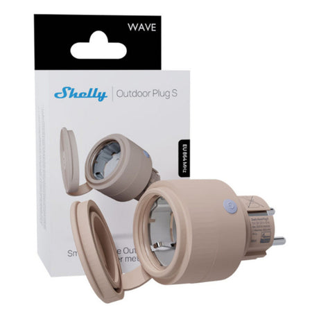 Presa multipla Shelly Wave per esterni s lr (eu) (beige, z-wave)