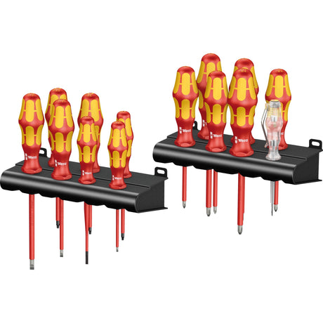 Cacciavite Wera Kraftform big pack 100 vde (rosso giallo, 14 pezzi)