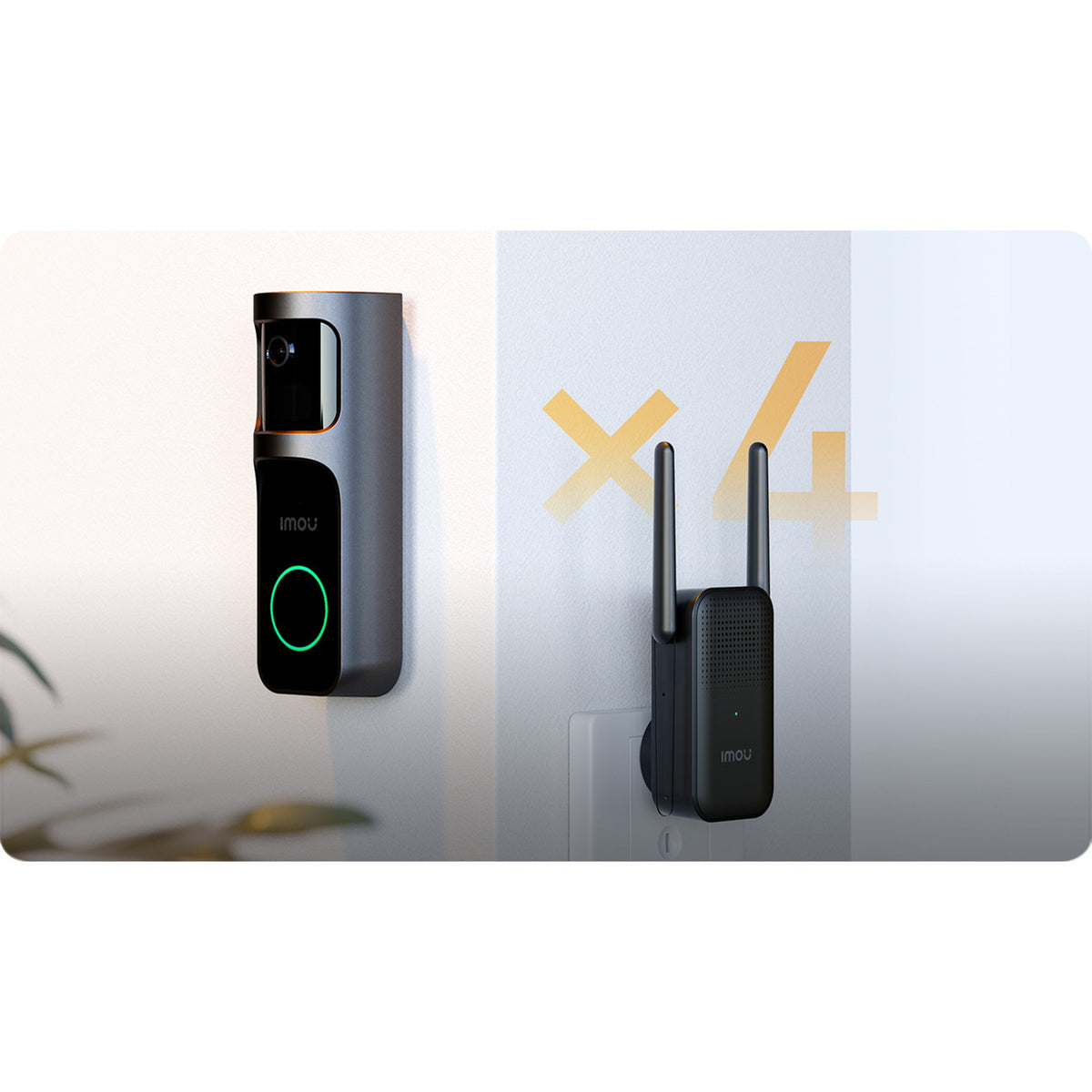 Kit campanello Imou 2s (nero, 2k, completamente wireless)