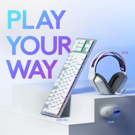 Mouse da gioco wireless Logitech g305 leggero (bianco, 200 – 12.000 dpi)